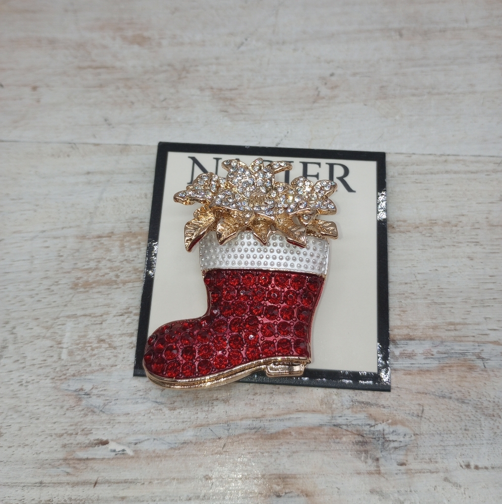 Napier Christmas Stocking Pin